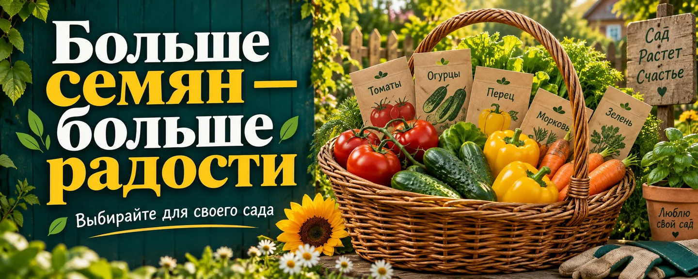 Больше семян — больше радости. Выбирайте для своего сада